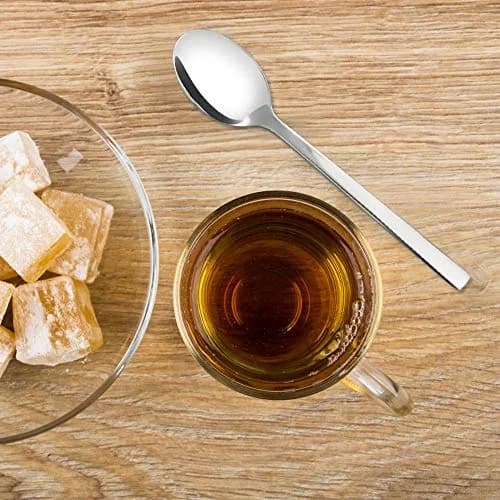 Doryh 12-Piece Stainless Steel Teaspoons | Small Dessert Spoons, Mirror Finish, Dishwasher Safe thumbnail 4