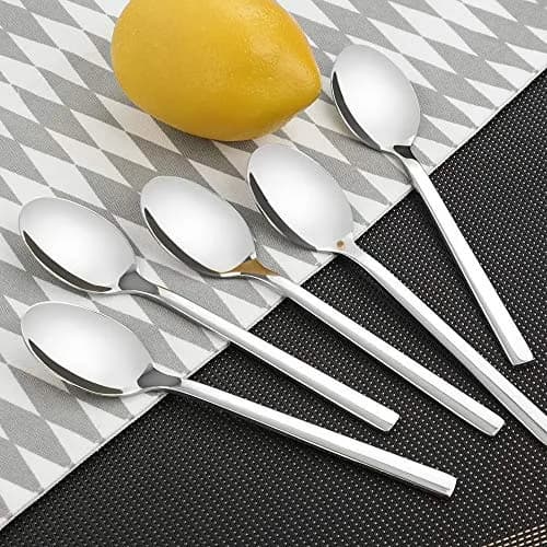 Doryh 12-Piece Stainless Steel Teaspoons | Small Dessert Spoons, Mirror Finish, Dishwasher Safe thumbnail 6