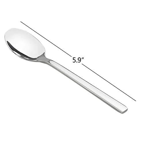 Doryh 12-Piece Stainless Steel Teaspoons | Small Dessert Spoons, Mirror Finish, Dishwasher Safe thumbnail 2