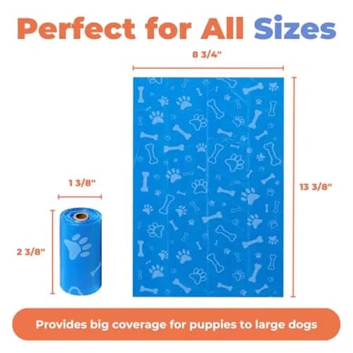 Best Pet Supplies Poop Bags for Dogs - Assorted Colors, 900 Count | Heavy-Duty Leak-Resistant Waste Bags thumbnail 5