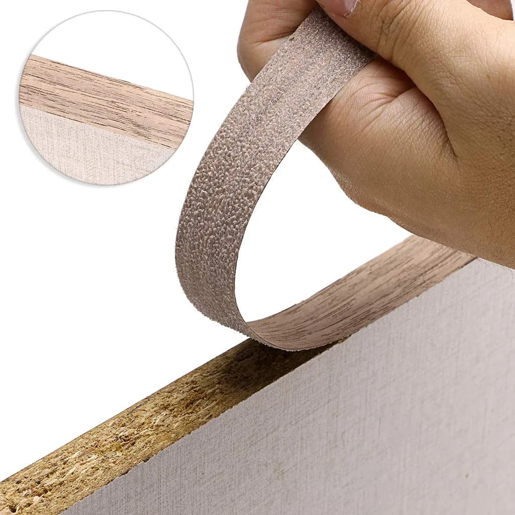 Skelang Walnut Wood Veneer Edge Banding 2" (5.1cm) x 50' (15.24m) Roll | Real Wood Finish for Plywood & MDF - view 6