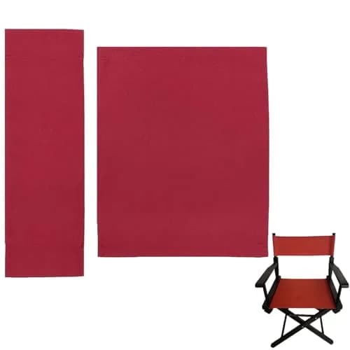 Upone Director Chair Canvas Replacement Cover, M Size (Red) | Durable Cotton Cover for 18" Chairs thumbnail 1