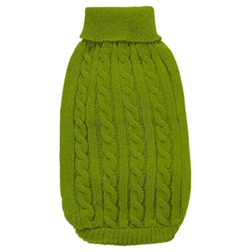 CHBORCHICEN Knitted Small Dog Sweater, Turtleneck Pullover | Warm Winter Puppy Clothes for Small Breeds thumbnail 7
