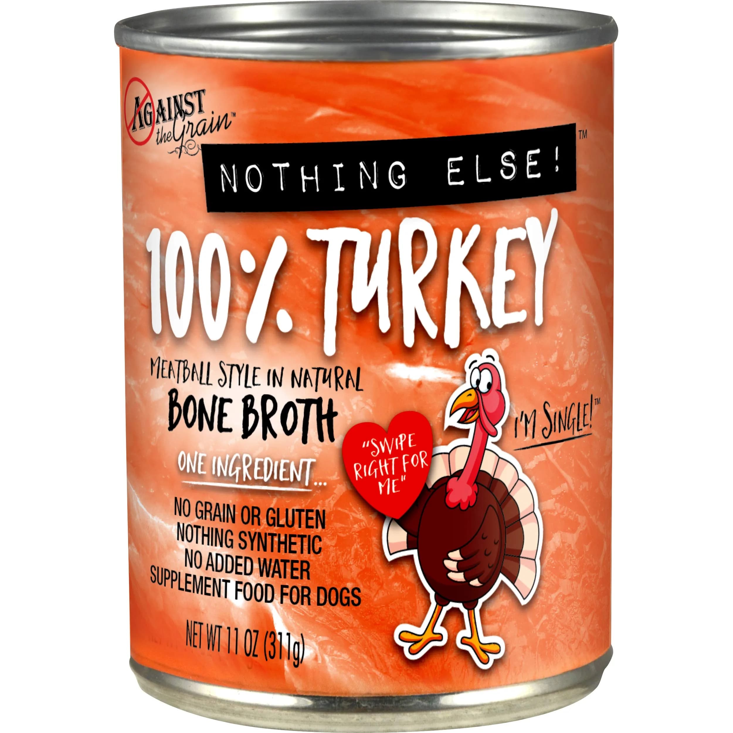 Evanger's Nothing Else! 100% Turkey Dog Food 12x11oz | Single-Ingredient, Grain & Gluten Free