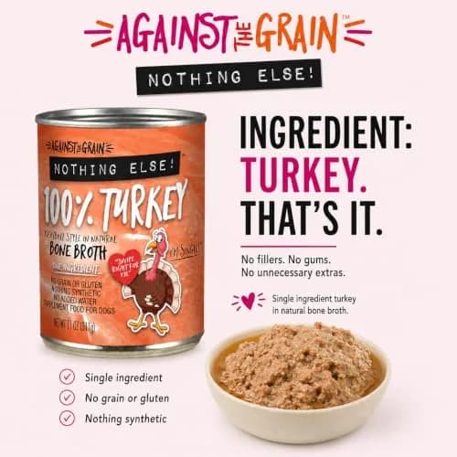 Evanger's Nothing Else! 100% Turkey Dog Food 12x11oz | Single-Ingredient, Grain & Gluten Free thumbnail 4