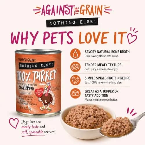 Evanger's Nothing Else! 100% Turkey Dog Food 12x11oz | Single-Ingredient, Grain & Gluten Free thumbnail 5