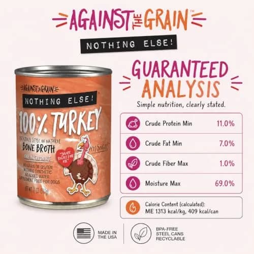 Evanger's Nothing Else! 100% Turkey Dog Food 12x11oz | Single-Ingredient, Grain & Gluten Free thumbnail 2