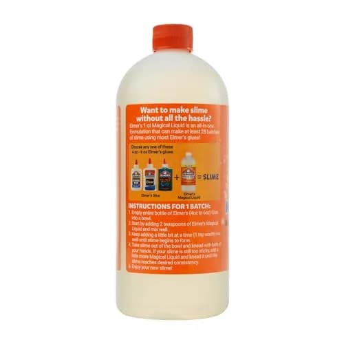 Elmer's Magical Liquid Slime Activator Solution 1 Quart (946ml) | Updated Formula for Double Slime Output thumbnail 5