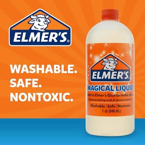 Elmer's Magical Liquid Slime Activator Solution 1 Quart (946ml) | Updated Formula for Double Slime Output thumbnail 7