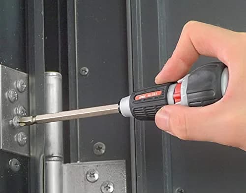 Anex 72-Gear Ratcheting Screwdriver with Ball Handle & Magnetic Bit Set 135mm (5.3") | Heavy Duty Japanese Tool thumbnail 2