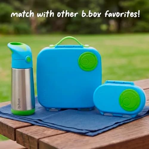 b.box Insulated Water Bottle for Kids, 350ml (12 oz) Ocean Breeze | Keeps Drinks Cold 8 Hrs, Warm 6 Hrs thumbnail 7