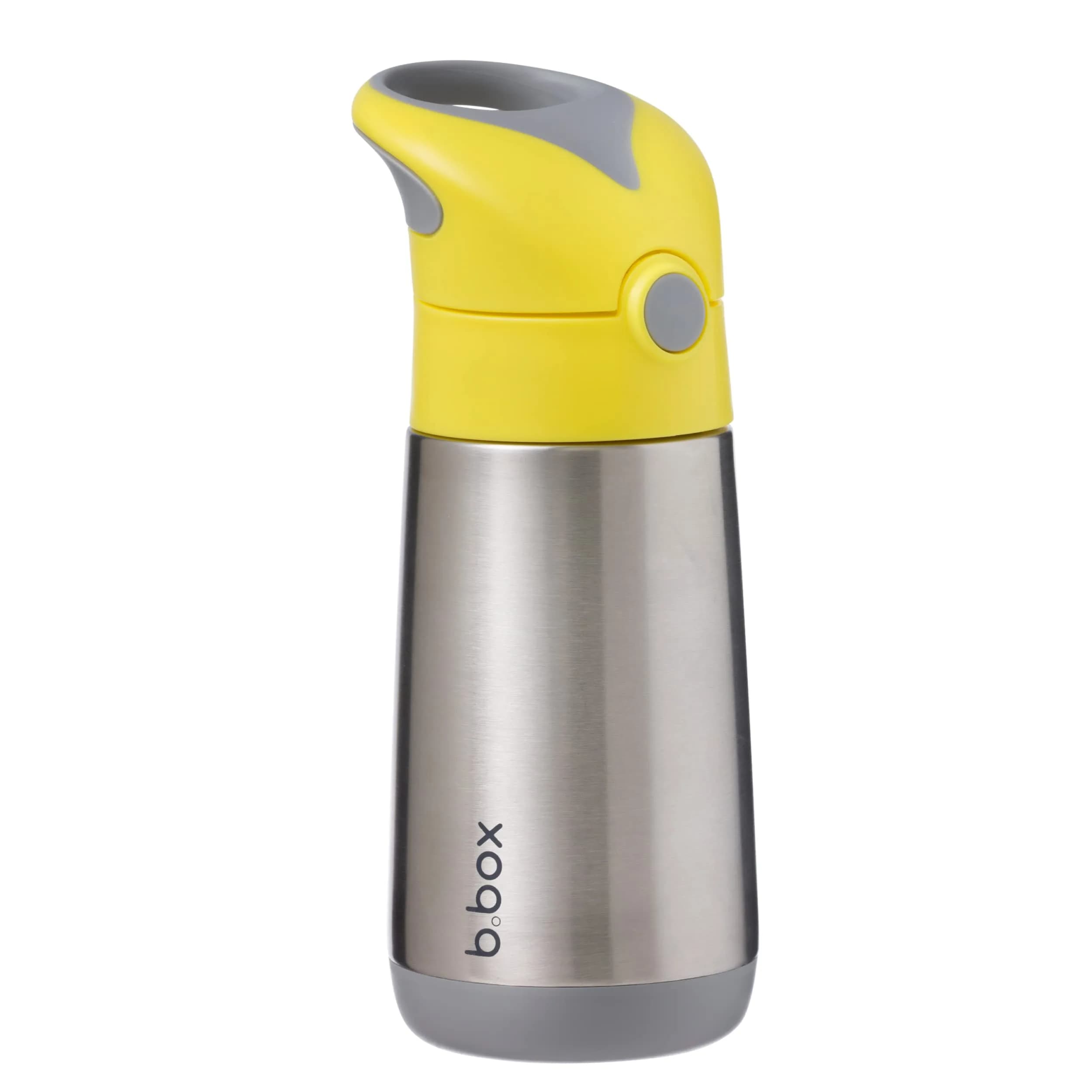 b.box Insulated Water Bottle for Kids, 350ml (12 oz) Lemon Sherbet | Keeps Drinks Cold for 8 Hours - main product image
