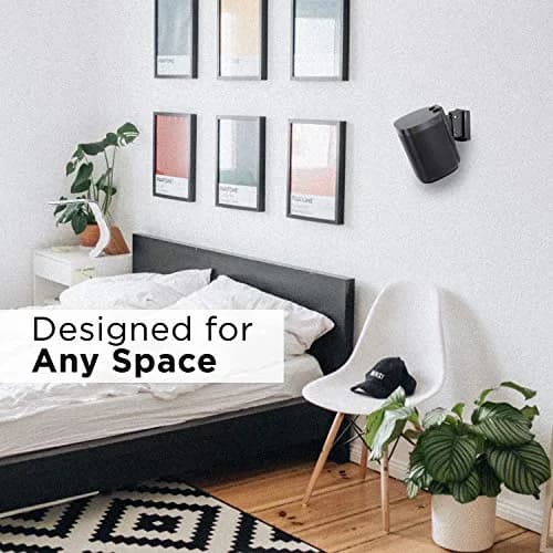 Mount-It! Adjustable Speaker Wall Mount for SONOS One, One SL & Play:1 | Space-Saving, Tilt & Swivel, Durable thumbnail 7