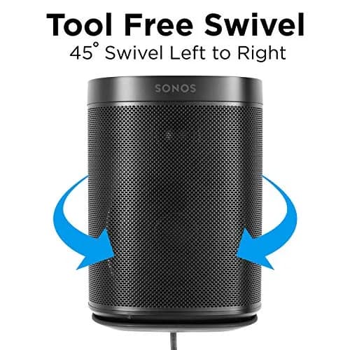 Mount-It! Adjustable Speaker Wall Mount for SONOS One, One SL & Play:1 | Space-Saving, Tilt & Swivel, Durable thumbnail 4