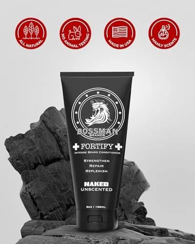 Bossman Fortify Intense Beard Conditioner for Men (Unscented) 118ml (4 Fl Oz) | Strengthens & Softens Beard thumbnail 6