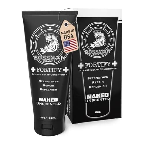 Bossman Fortify Intense Beard Conditioner for Men (Unscented) 118ml (4 Fl Oz) | Strengthens & Softens Beard thumbnail 1