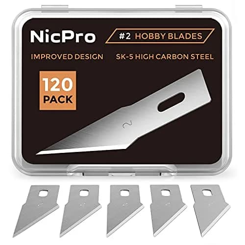 Nicpro Hobby Blades Set SK-5 120 PCS | Precision Art Blades for Crafts & Hobbyists thumbnail 1