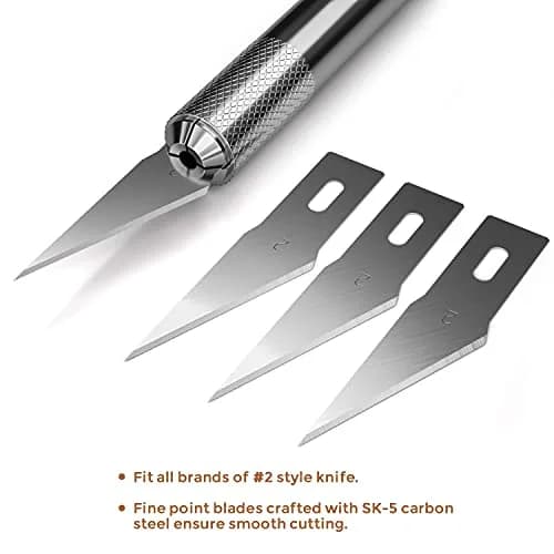 Nicpro Hobby Blades Set SK-5 120 PCS | Precision Art Blades for Crafts & Hobbyists thumbnail 4