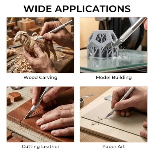 Nicpro Hobby Blades Set SK-5 120 PCS | Precision Art Blades for Crafts & Hobbyists thumbnail 6