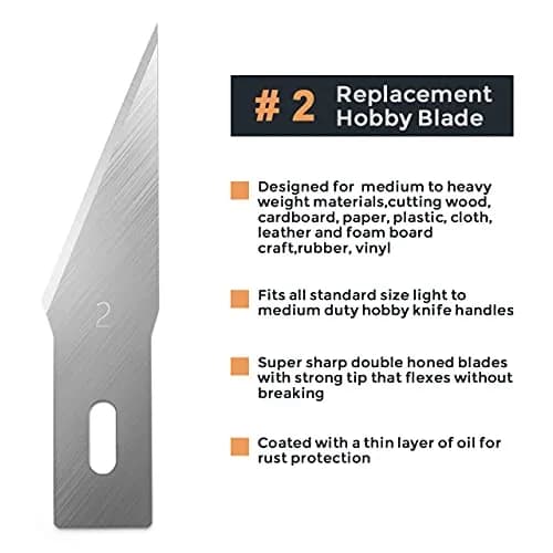 Nicpro Hobby Blades Set SK-5 120 PCS | Precision Art Blades for Crafts & Hobbyists thumbnail 3