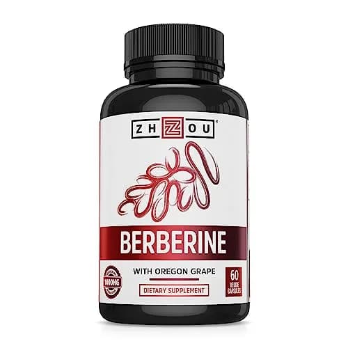 ZHOU Berberine with Oregon Grape | 1000mg Capsules for Gut & Metabolic Health (70-120 chars) thumbnail 1