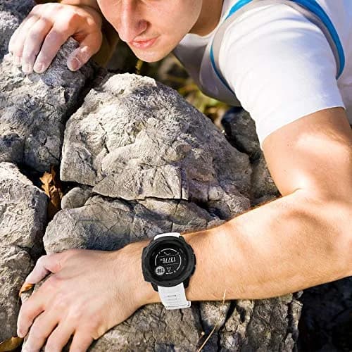 NotoCity Garmin Instinct Watch Band, Soft Silicone Replacement Strap, Camo White | Compatible with Instinct 2/ Solar/Tactical thumbnail 6