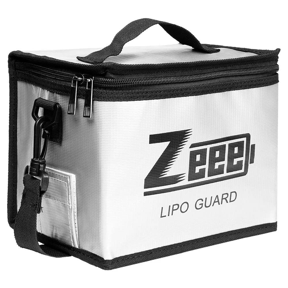 Zeee Fireproof Explosionproof Lipo Bag Battery Storage 21.5*16.5*14.5cm | Fire-Resistant LiPo Safety Bag