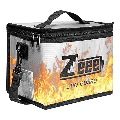 Zeee Fireproof Explosionproof Lipo Bag Battery Storage 21.5*16.5*14.5cm | Fire-Resistant LiPo Safety Bag thumbnail 7
