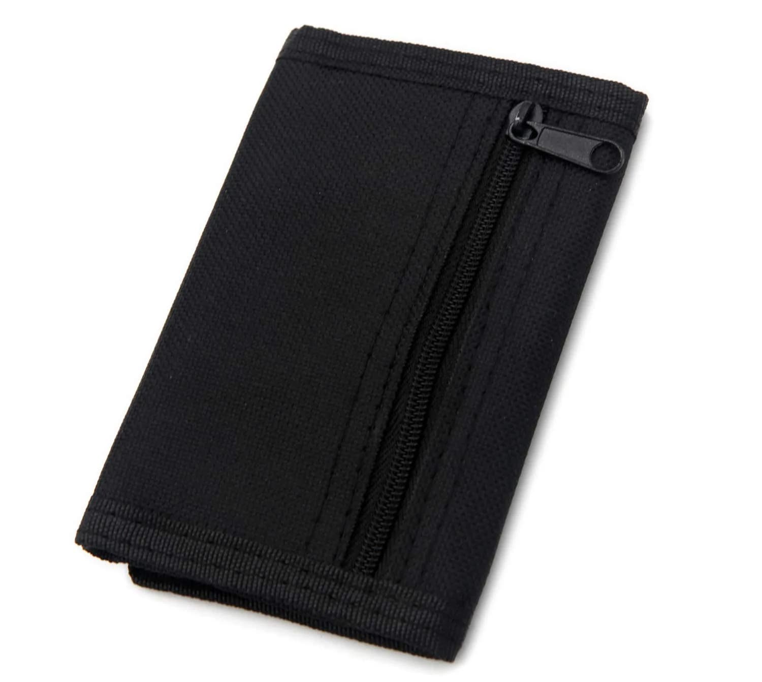 JONYEE Kids Camo Wallet with Hook & Loop Closure, 3 Card Slots, 4.7 x 3.2 x 0.5 Inches | Novelty Black Wallet for Boys and Girls - view 3