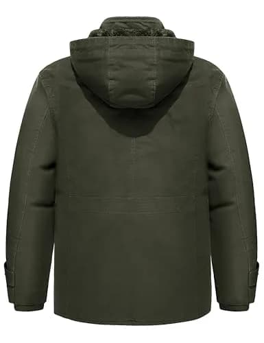 TACVASEN Men's Winter Jacket Fleece Lined Military Coat XL | Windproof & Warm thumbnail 2