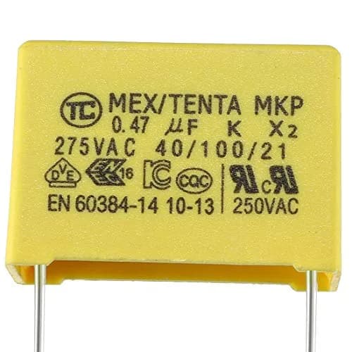 uxcell Polypropylene Film Safety Capacitors 0.47uF 250VAC X2 | Compact, Flame-Retardant, Long Service Life thumbnail 4