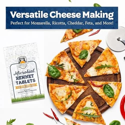 Fermentaholics Microbial Rennet Tablets for Cheese Making | Vegetarian Milk Coagulant | Vegan Cheese Making thumbnail 4