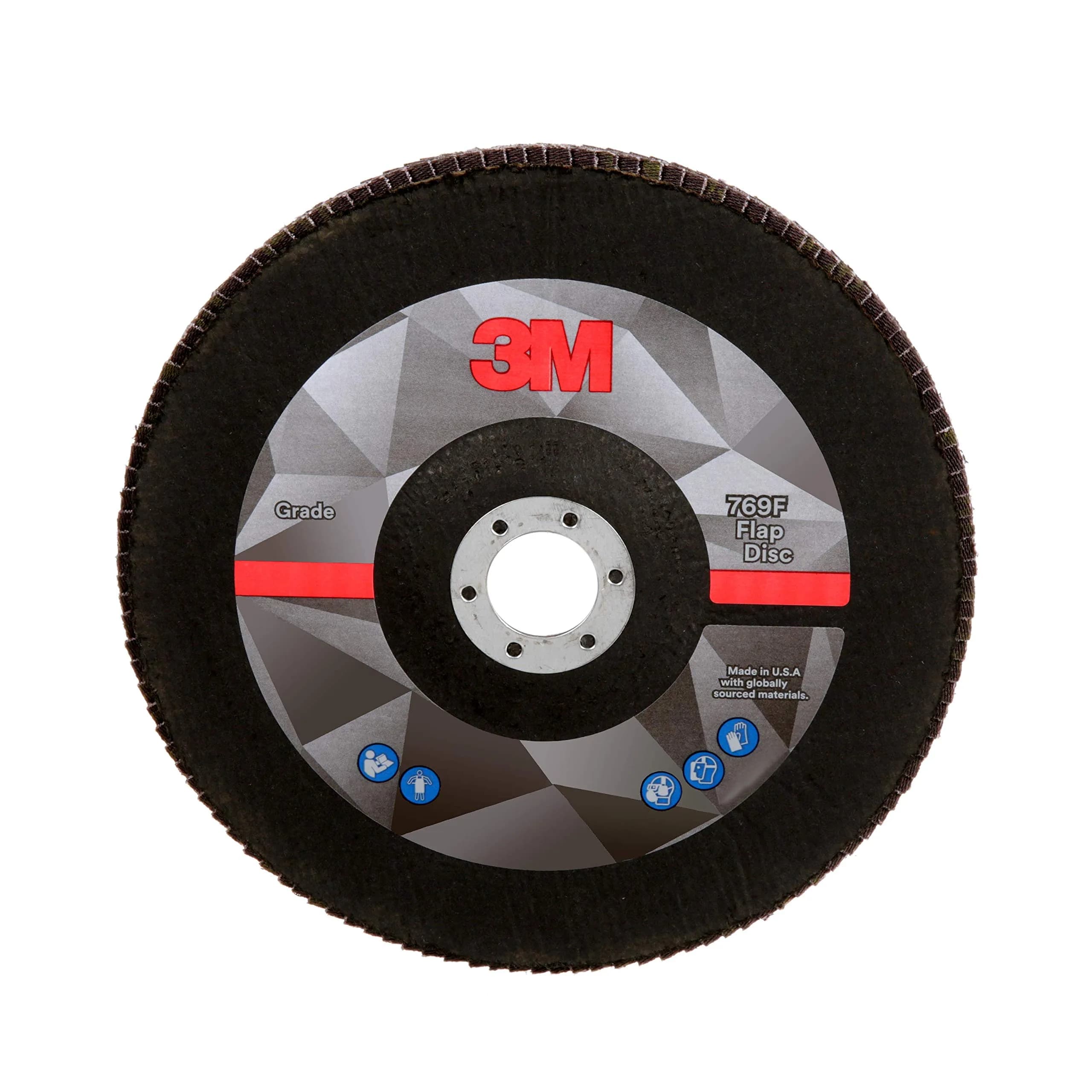 3M Flap Disc, 769F, 80+, T27, 7 in x 7/8 in | High-Performance Abrasive for Metalwork