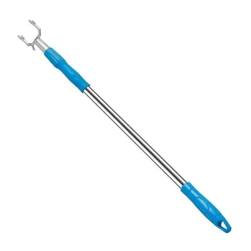 asunflower Extendable Clothes Hook Pole with Hook for Closet, Heavy Duty Long Reach Stick, 33"-56" Blue | Reaching Clothes Hanger Pole thumbnail 1