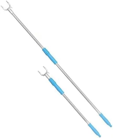 asunflower Extendable Clothes Hook Pole with Hook for Closet, Heavy Duty Long Reach Stick, 33"-56" Blue | Reaching Clothes Hanger Pole thumbnail 7
