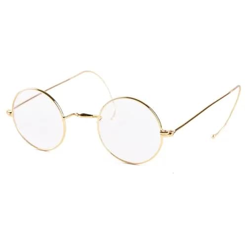 Agstum Retro Small Round Optical Wire Rim Eyeglasses Frame | Vintage Style, Unisex Fit, 43mm Lens thumbnail 2