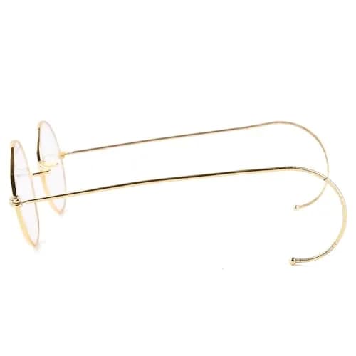 Agstum Retro Small Round Optical Wire Rim Eyeglasses Frame | Vintage Style, Unisex Fit, 43mm Lens thumbnail 3