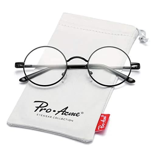 Pro Acme Retro Round Clear Lens Glasses | 46mm (1.81") Lens Width thumbnail 1