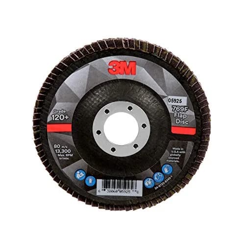 3M Flap Disc 769F 120+ Grit T29 4.5 in x 7/8 in | High-Performance Ceramic Abrasive thumbnail 1
