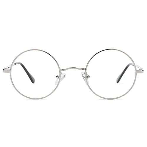 Pro Acme Retro Small Round Metal Frame Clear Lens Eyeglasses 46mm (1.81 inches) | Fashionable Non-Prescription Eyewear thumbnail 7