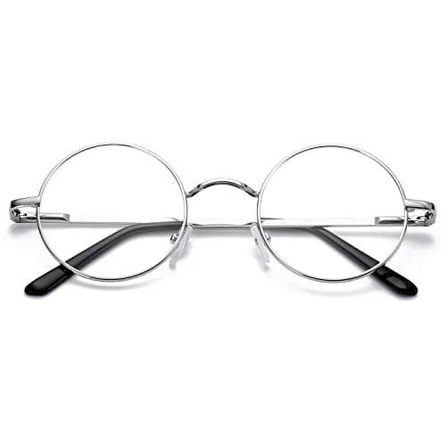 Pro Acme Retro Small Round Metal Frame Clear Lens Eyeglasses 46mm (1.81 inches) | Fashionable Non-Prescription Eyewear thumbnail 8