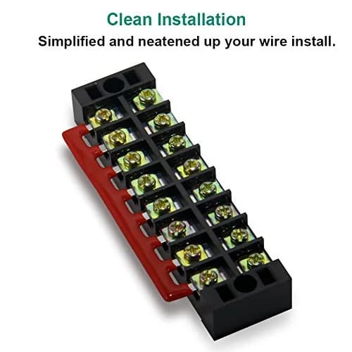 MILAPEAK Terminal Block Strip 8 Circuits 600V 25A | Secure Wiring & Neat Installations thumbnail 6