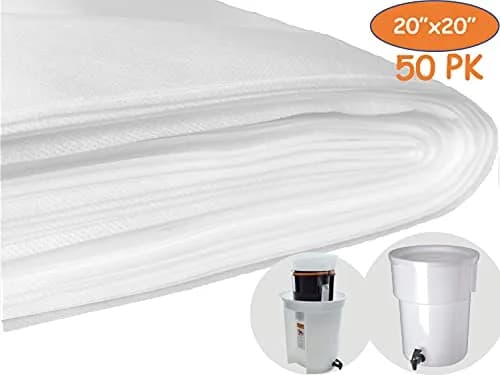 TezPak Commercial Cold Brew Coffee Filters 20" x 20" | Seamless, Thick, 50-Pack for 5-Gallon Systems thumbnail 6