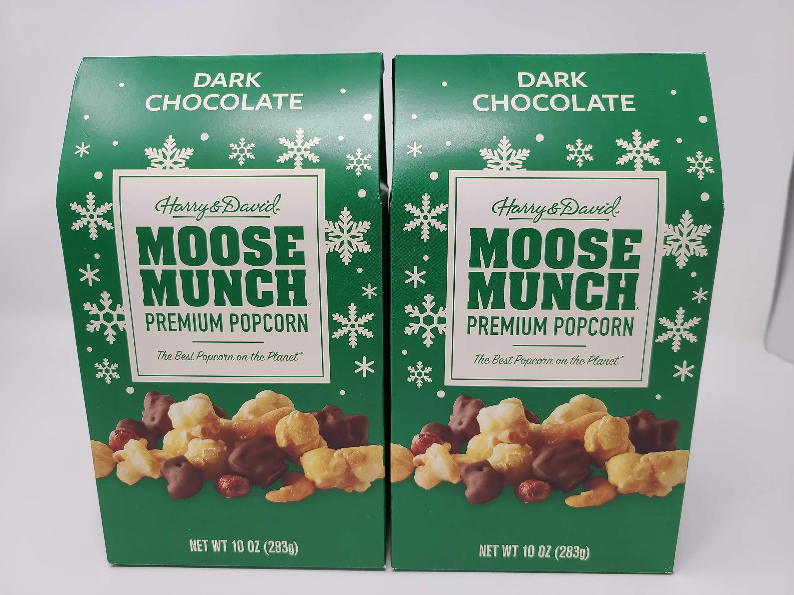 Harry & David Holiday Moose Munch Premium Popcorn Dark Chocolate 10 oz | Gourmet Snack Gift in USA