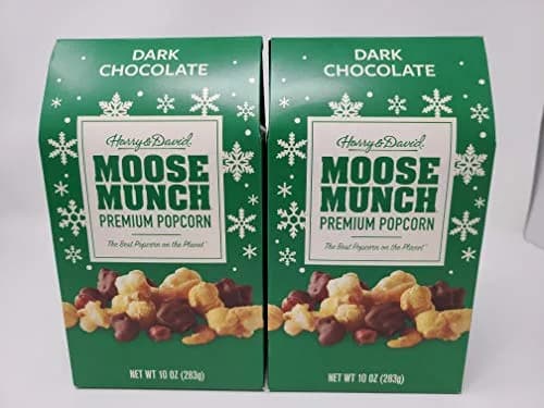 Harry & David Holiday Moose Munch Premium Popcorn Dark Chocolate 10 oz | Gourmet Snack Gift in USA thumbnail 1