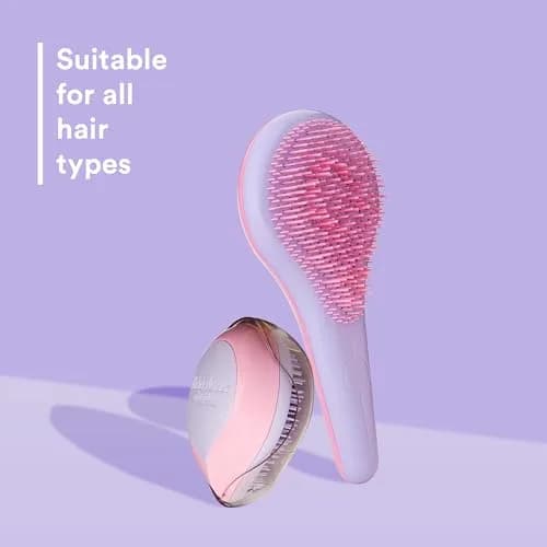 Michel Mercier Home and Travel Detangler Brush Set - Classic & Travel Size - Reduces Frizz & Breakage - Fine Hair - 2 Brushes thumbnail 3