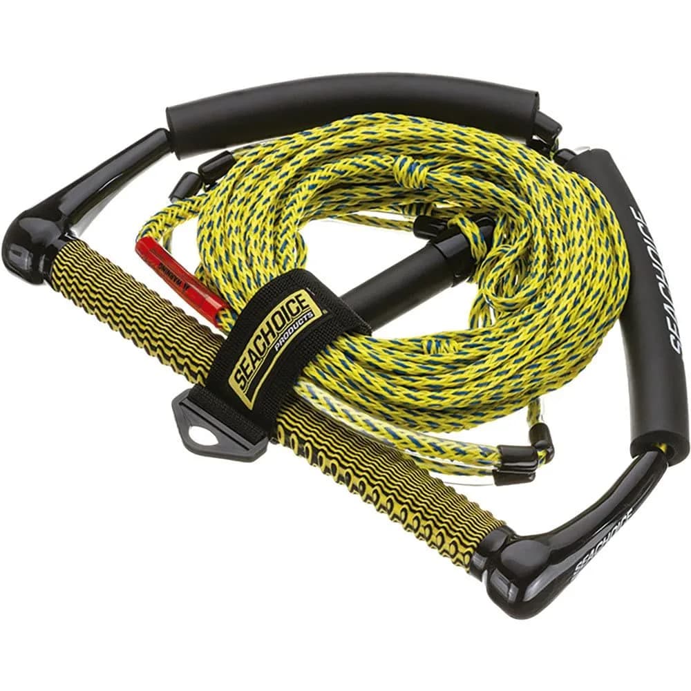 Seachoice 4-Section Wakeboard Rope, 70 Ft. | 15 In. Handle with EVA Grip & Trick Handle - main product image