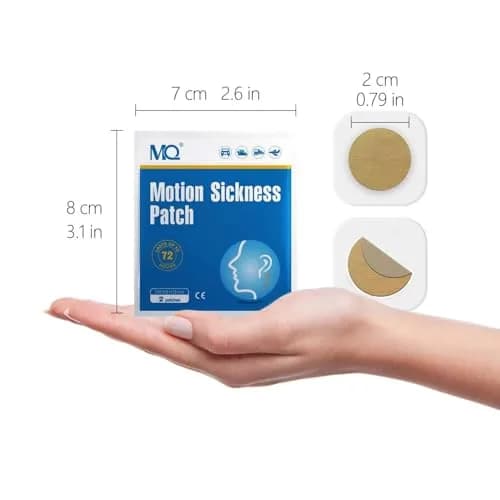 MQ Motion Sickness Patches 42ct | Non Drowsy, Waterproof Behind Ear for Travel & Cruise (70-120 chars) thumbnail 5