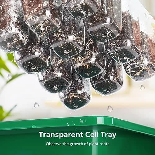 MIXC 10 Pack Seed Starter Tray with Humidity Dome, 120 Cells | Reusable Green Planter Kit thumbnail 5