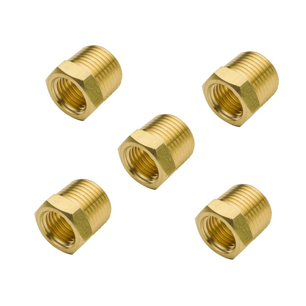Legines NPT Bushing 3/4" Male x 3/8" Female | Brass Pipe Fitting for High-Pressure Use